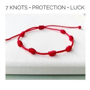 The 7 Knots Red Bracelet (Protection + Good Luck)